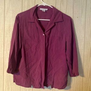 Vintage 3/4 length button up